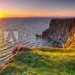Cliffs of Moher at sunset in Co. Clare, Ireland