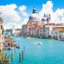Grand Canal and Basilica Santa Maria della Salute, Venice, Italy