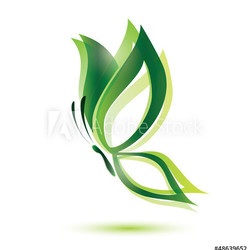green butterfly, ecology concept