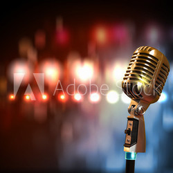 audio microphone retro style