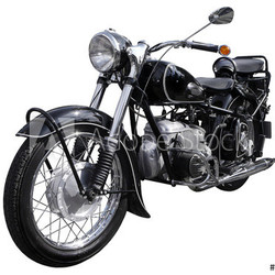 Oldtimer Motorrad, vintage Bike, Chrome 1940