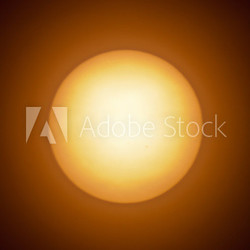 The Sun as seen through a telescope.