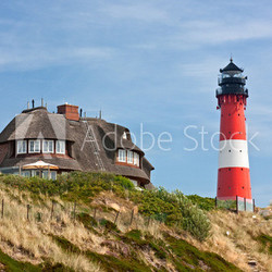 Leuchtturm Hörnum auf Sylt an der Nordsee