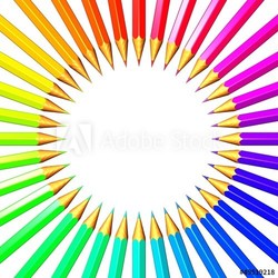 bunter Ring aus Zeichenstiften