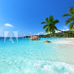 Anse Lazio beach at Praslin island, Seychelles