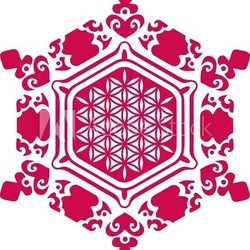 Blume des Lebens - Wasser Kristall "Love"