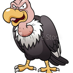 illustration of Cartoon vulture