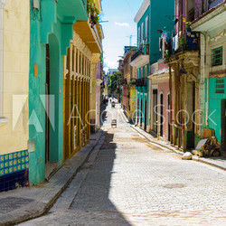 Colorful street in Old Havana