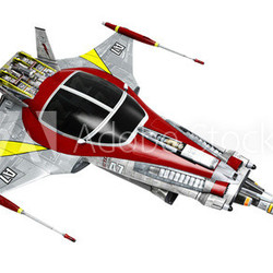 spaceship white background pose 4