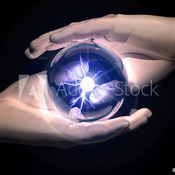 ball  of clairvoyance in the hands