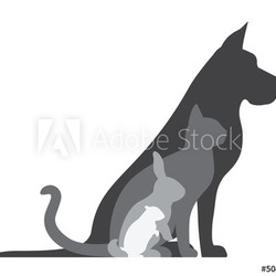 Animal Silhouettes Composition