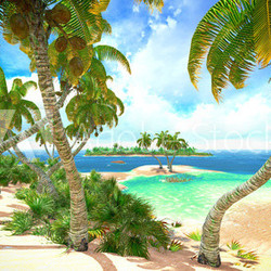 Tropical paradise beach