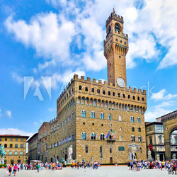 Piazza della Signoria with Palazzo Vecchio, Florence, Italy
