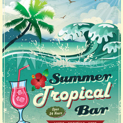 Advertising for summer seaside background