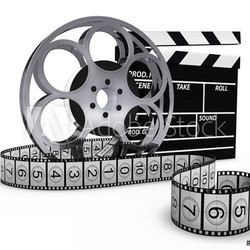 Filmklappe - Filmrolle