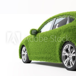 Eco transport - grass covered car.