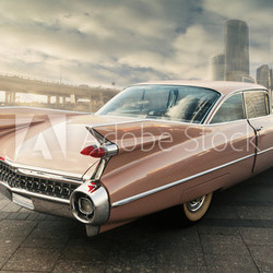 View of classic vintage car