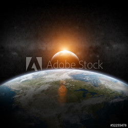 Eclipse of the sun on Planet Earth