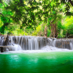 Thailand waterfall in Kanjanaburi