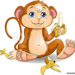 the monkey with bananas