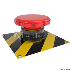 The red button on the base