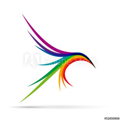 Vector Logo birds in flight