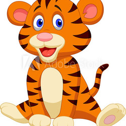 Cute tiger cartoon