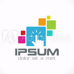 Developer Logo touch interface for internet & applications