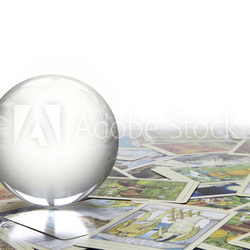 Crystal Ball on Tarot cards