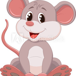 Cute mouse cartoon