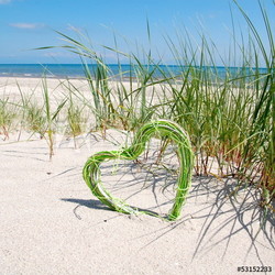 Herz am Strand