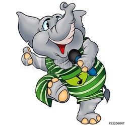 Elephant with Microphone