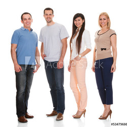 Portrait Of Happy Friends