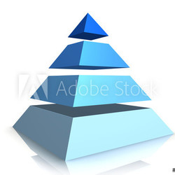 Blue Business Pyramid