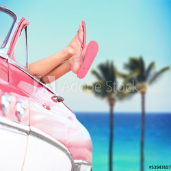 Summer vacation travel freedom concept