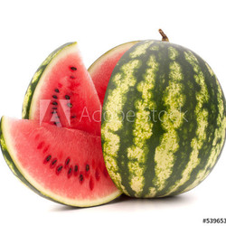 Sliced ripe watermelon