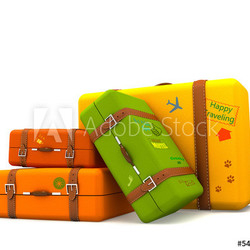 Traveling suitcases
