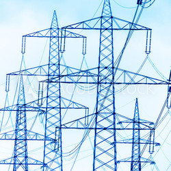 Strommasten einer Stromleitung