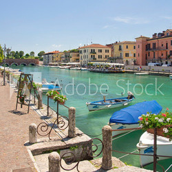 Peschiera del Garda, Italien, Mincio, Boote
