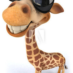 Fun giraffe