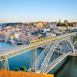 Porto with the Dom Luiz bridge, Portugal