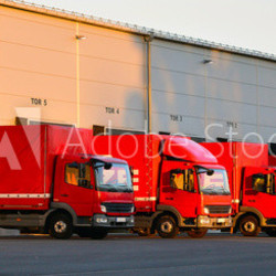 Beladung von LKW´s - Versandhaus