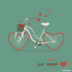 Vintage card in vector. Great card for Valentine's Day.