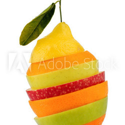 Verschiedne Scheiben von Früchten