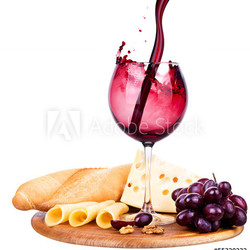 picnic with wine and food