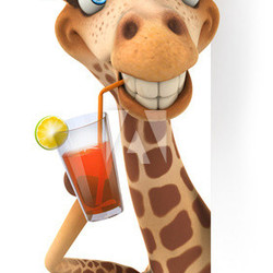 Fun giraffe