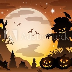 Halloween topic scene 3