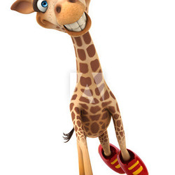 Fun giraffe