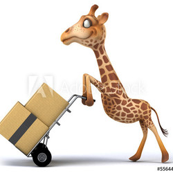 Fun giraffe