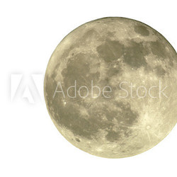 2400mm full moon, isolated